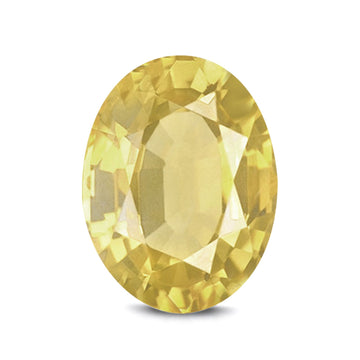 (Pack of 5) Oval Simulated Yellow CZ